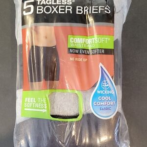 Hanes Men's Tagless Boxer Briefs - 5 Pack